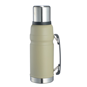 Botellas de agua de boca ancha al vacío clásicas de <span class=keywords><strong>1000ml</strong></span>, hervidor de acero inoxidable 18/8 con taza para acampar al aire libre - Product Image 1