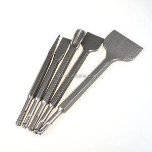 Ciseau de sculpture à froid industriel de qualité professionnelle pour bricoleur, avec marteau SDS Plus et pointe plate large pour travaux de maçonnerie - Product Image 1