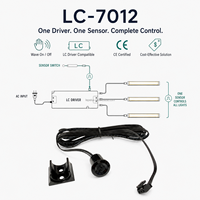 Capteur IR à détection de mouvement pour profilé LED en aluminium 12V 24V, contrôle centralisé de l'éclairage de meubles et d'armoires LC-7012-24