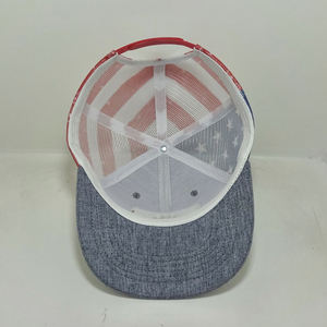 Gorra de camionero con malla y logotipo personalizado, gorra de béisbol gris de Vietnam de 6 paneles, sombreros de lona de poliéster únicos para escenas de playa al aire libre - Product Image 6