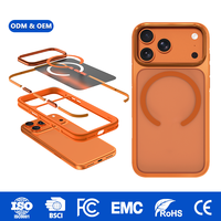 Coque de téléphone magnétique à toucher doux avec absorption des chocs avancée et construction TPU+PC+TPE pour iPhone 13 14 15 16 17 18 Pro/Pro Max