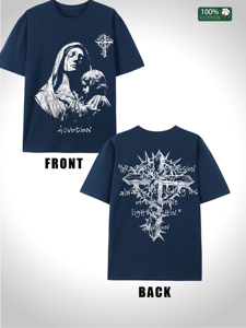 Wholesale 300G Cotton Religious Holiday T-<b>Shirts</b> for Men - Breathable Summer <b>Party</b> Tees, Customizable High Quality Design - Product Image 3