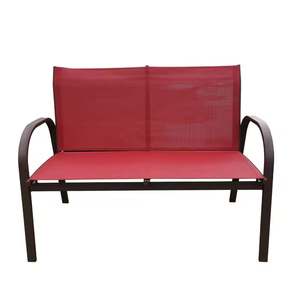 Set da Conversazione Moderno Multifunzionale per Esterni, 4 Pezzi in Metallo con Tavolino in Vetro e Sedie Confortevoli - Product Image 2