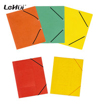 Papier imprimé coloré personnalisé, papeterie de bureau A3 A4 FC taille bande élastique fermeture sac dossier 3 rabat