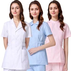 Ensemble de Blouse et <span class=keywords><strong>Pantalon</strong></span> <span class=keywords><strong>Médical</strong></span> Personnalisé à Manches Courtes pour <span class=keywords><strong>Femme</strong></span>, Idéal pour Hôpitaux, Cabinets Dentaires et Soins Infirmiers - Vente en Gros à Prix Abordable - Product Image 1