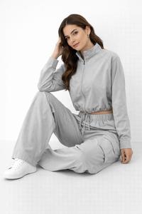 Chándal Impermeable de Cuello Alto y Corte Holgado con Diseño de Cordón Ajustable — Cómodo - Product Image 3
