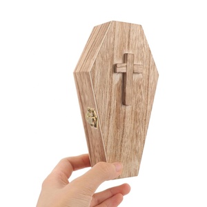 Casa colonica in legno Pet frassino scatola di Halloween scatola di legno retrò scatola di immagazzinaggio per Pet Memorial Keepsake - Product Image 2