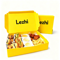 Mini boîte à compartiments pour burger avec gobelet Shawarma poulet frit frites emballage fast-food