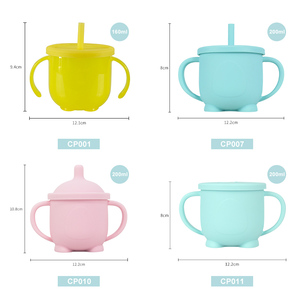 Gobelet écologique en Silicone pour bébés, pas de déversement, tasse à pierreries saine - Product Image 5