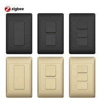 Interrupteurs muraux intelligents physiques Milfra Tuya Zigbee sans neutre ni condensateur, bouton-poussoir, pour éclairage US/AU, interrupteur de câblage intelligent sans neutre