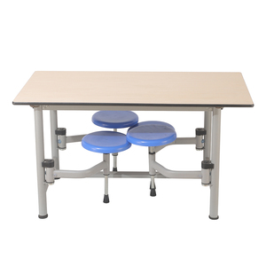 Mesa de Comedor Plegable de 4 Plazas <span class=keywords><strong>para</strong></span> Cantina Escolar, Muebles <span class=keywords><strong>para</strong></span> Comedor de Grado Comercial - Product Image 4