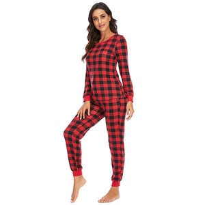 طباعة مخصصة للكبار-كم خيزران-سبانديكس-قطع طويلة للنساء-ملابس نوم-ملابس نسائية - Product Image 3