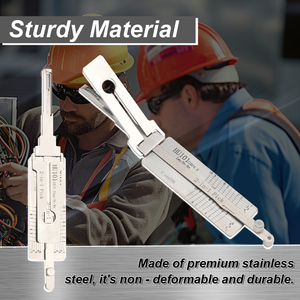 리시툴 2 in 1 리시 HU101 2in1 열쇠공 도구 열쇠공 용품 자물쇠 따기 도구 - Product Image 3