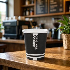 Gobelets en papier de qualité alimentaire pour emporter, 8oz 10oz, recyclables, jetables, pour café chaud, avec logo personnalisé, pour café à emporter - Product Image 3