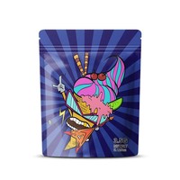 Sachets refermables en Mylar personnalisés, anti-odeur, avec logo imprimé, finition mate métallique, pour 3,5g, 7g, 14g, 28g