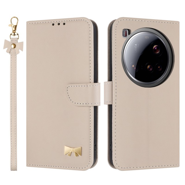 For xiaomi 15 14 13 ultra Pu Phone Accessories Flip Wallet Wrist Strap Purse Phone Flip Cover for xiaomi Note 13 14 Pro