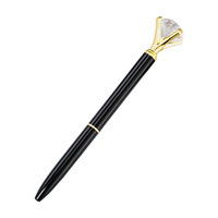 Nouveau stylo à bille rotatif multicolore créatif en forme de diamant, cadeau pour étudiant, papeterie de bureau en métal HH-001