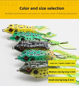 LOVITA Esca Artificiale Morbida in PVC a Forma di <span class=keywords><strong>Rana</strong></span> 4.5g/8g/13g con Doppio Amo Ardiglione, Esca Viva per Bass Killer, Attrezzatura da Pesca - Product Image 6