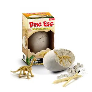DIYキッドクラフト教育科学玩具ミニ化石恐竜スケルトン恐竜卵掘削掘削キットcpc
