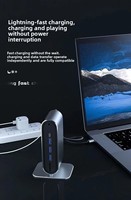 Station d'accueil USB C 12 en 1 |   Hub Type C avec HD VGA RJ45 PD USB SD TF