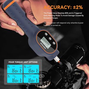 GOYOJO Digital <b>Torque</b> Screwdriver <b>Set</b> 1/4'' High Adjustable <b>Torque</b>, Non Handle for Furniture Vehicle Repair - Product Image 2