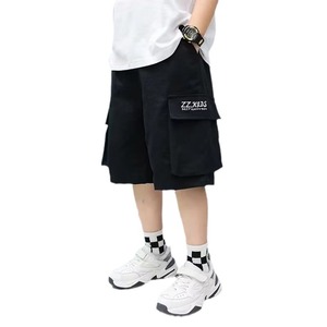 Shorts d'été fins pour garçons, style coréen, coupe ample, protection UV, revêtement PU, taille mi-haute, fermeture à ceinture en caoutchouc, pour collégiens et lycéens - Product Image 5