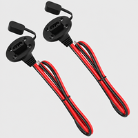 Connecteur mâle-femelle JST SM 2 broches, pas de 2,54 mm, avec câble électrique de 200 mm, gaine en PVC, éclairage LED