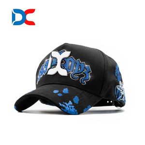 Bán buôn tùy chỉnh thể thao da lộn mũ đen gorras thêu logo satin bên trong da lộn hat 5 Bảng điều chỉnh Mũ bóng chày với thạch - Product Image 4