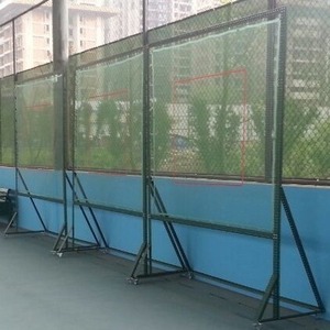 Mobile Tennis Wall <b>Net</b> Practice Portable <b>Rebound</b> Training Device Outdoor Tennis Training Aids Green PP Material - Product Image 2