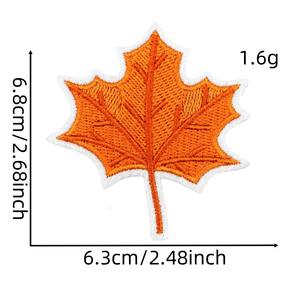 Новый оранжевый счастливый осенний фестиваль урожая День благодарения Тема утюга на вышитые тыквенные патчи индейки - Product Image 2