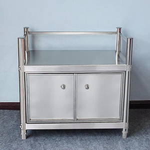 Vitrina de Exhibición de Acero Inoxidable de Lujo Personalizada con Opción de Puerta de Vidrio para Restaurantes de Alta Gama y Hoteles Boutique - Product Image 4