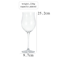Verre à whisky - Verre de dégustation de vin haut et en forme de tulipe