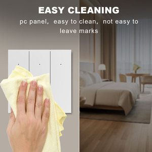 Interrupteurs muraux intelligents en matériau PC compatibles Matter, faciles à nettoyer, commande vocale Alexa, contrôle via l'application Apple HomeKit, Wi-Fi activé - Product Image 2