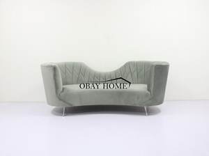 Ensemble de canapés à dossier haut en forme de demi-lune pour réception restaurant Crown - Product Image 4