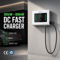 Chargeur mural DC MIDA 30 kW IP55 4G WiFi CCS2 NACS OCPP 1.6/2.0 de qualité commerciale pour la recharge à domicile