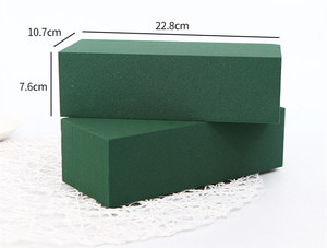 E07576 Vật Liệu Sắp Xếp Hoa Gạch Xốp Hoa Kích Thước Tiêu Chuẩn Ướt Màu Xanh Lá Cây Florist <span class=keywords><strong>Styrofoam</strong></span> Khối Trái Tim Hoa Bọt Cho Chúng Tôi - Product Image 6