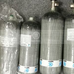 Marché CE/TPED approuvé réservoir d'air/bouteille en Fiber de carbone de plongée pour la France 3.9kg cylindres enveloppés de carbone haute CN;SHG - Product Image 5