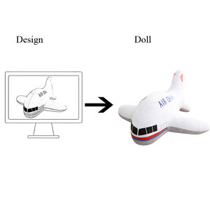 Özel karikatür havayolları modeli peluş yastık uçak oyuncak bebek çocuk için doldurulmuş oyuncak - Product Image 2