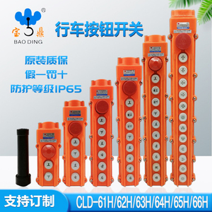 Interruptor de botón de grúa Baoding CLD 61H 62H 63H 64H 65H 66H IP65 con maneta de parada de emergencia - Product Image 5
