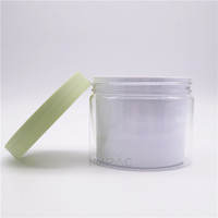 Pot en plastique à double paroi pour crème capillaire, pot rond pour crème ou gel de soin avec couvercle à vis 200 ml