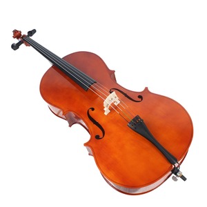 Cello <span class=keywords><strong>acoustique</strong></span> Astonvilla VC-10 pour débutants 4/4 en bois massif finition naturelle pour la pratique des étudiants - Product Image 2