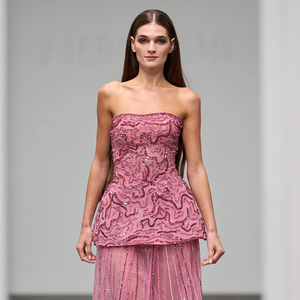 밀리 브라이덜 ASASS218 우아한 투피스 이브닝 드레스 로즈 핑크 비즈 장식 스트랩리스 블루 파티 프롬 드레스 여성용 - Product Image 2