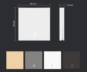433 МГц Беспроводной интеллектуальный выключатель света 220 В один проводной приемник и беспроводной панельный выключатель для лампы включения/выключения - Product Image 6
