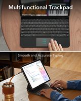 Étui pour iPad Pro 13 pouces avec clavier (M5/M4 2025/2024) Support magnétique facile à installer Modes portrait/surélevé Démontable Rebond 360 Vente en gros OEM/ODM/Marque privée