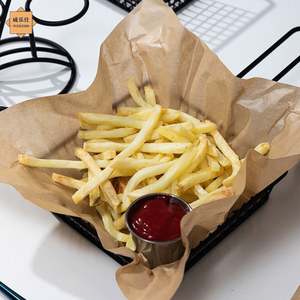 Feuilles d'emballage en papier kraft vintage à une face, personnalisées pour les poulets frits, les frites, pour l'industrie alimentaire - Product Image 6