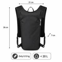 Sac à dos d'hydratation respirant en ABS, réglable, pour course à pied, cyclisme, randonnée, marathon, avec poche à eau, pour sports de plein air