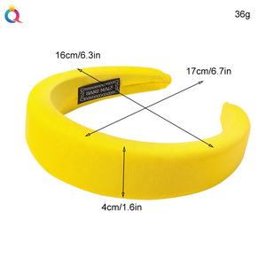 QIYUE Knitting Bright Color Padded Wide Headband <strong>Alice</strong> <strong>Band</strong> Woman <strong>Hair</strong> <strong>Band</strong> Women's <strong>Hair</strong> Accessories - Product Image 3