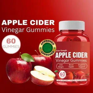 Julyherb Best Price Gold Standard Wholesale Apple Vinegar Gummy With Rich Vitamin B12 60 Pcs A Bottle Gummies