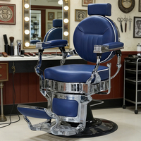 Fauteuil de Barbier Professionnel Relevable pour Salon de Coiffure et de Barbier, Idéal pour la Coiffure et le Rasage du Visage