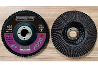 Disque abrasif à lamelles en oxyde d'aluminium T29 de 3,0 mm, 4 pouces (100 mm), dureté moyenne, OEM, pour le polissage
